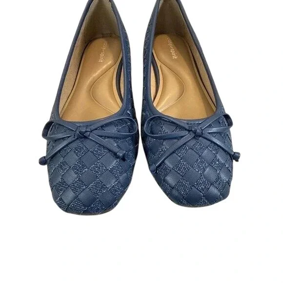 Easy Spirit Navy Blue Ballet Flats with Round Toe Slip On Shoes Sz 9.5m /S26244 - Picture 4 of 6